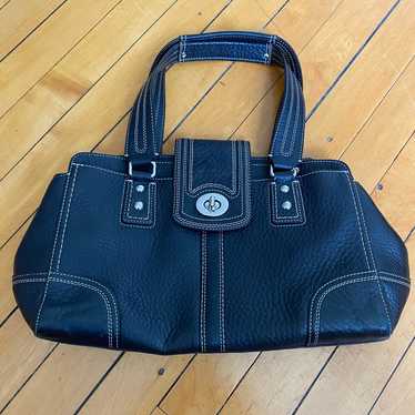 Coach Hampton black leather bag/purse/satchel