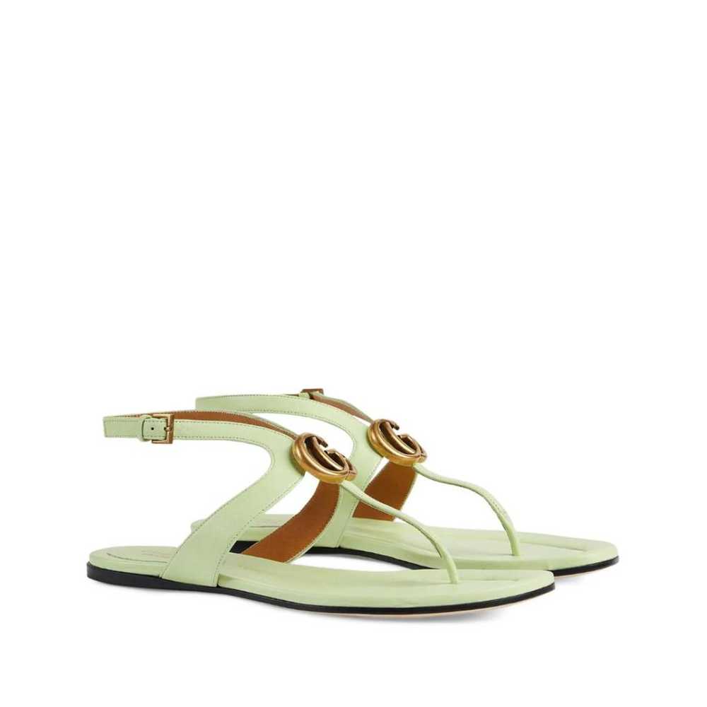 Gucci Double G leather sandal - image 3