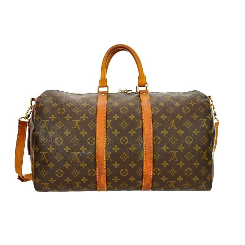 Louis Vuitton Keepall leather 48h bag - image 3