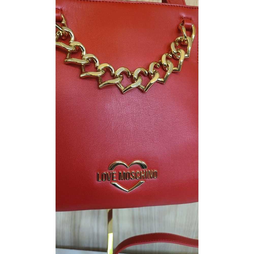 New LOVE MOSCHINO Red Borsa Rosso Shoulder Bag Cr… - image 3