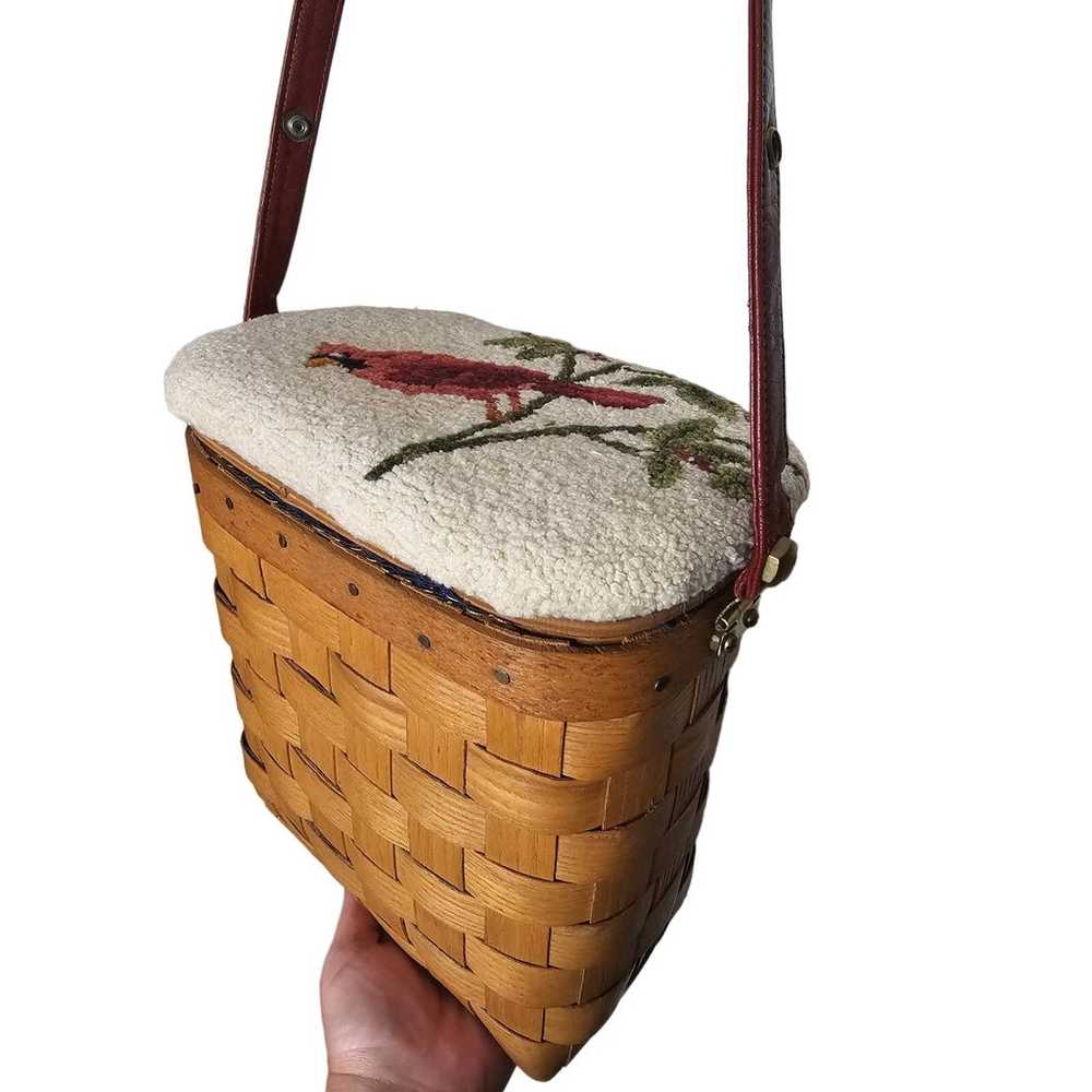 Vintage Cardinal Putney Basket purse for the bird… - image 6