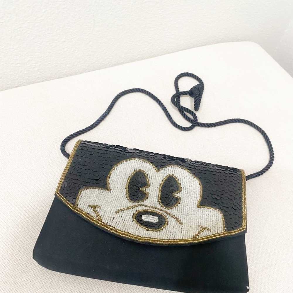 Disney Vintage Mickey Mouse Sequin Crossbody Purs… - image 2