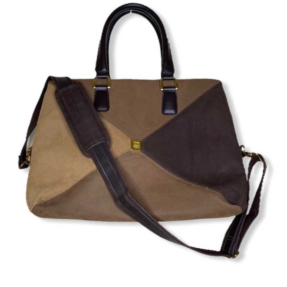 DVF tri-tone brown large overnight bag - image 2