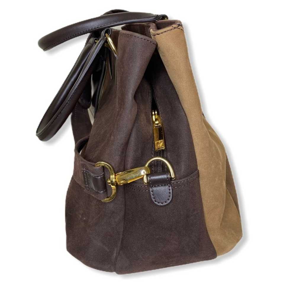 DVF tri-tone brown large overnight bag - image 4