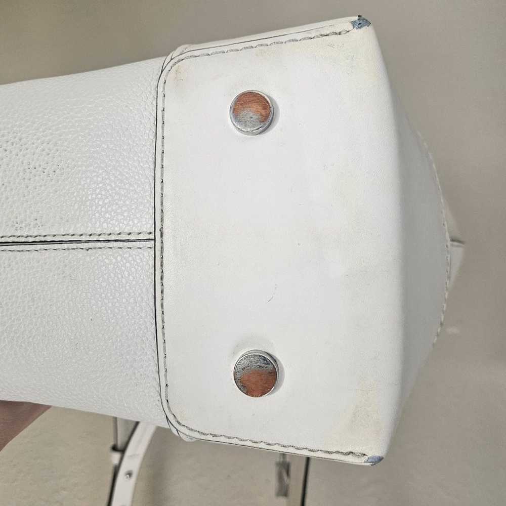 Michael Kors Mercer Leather Tote Bag in White Peb… - image 6