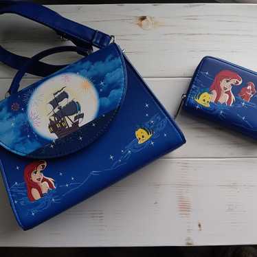Loungefly The Little Mermaid Crossbody and Wallet - image 1