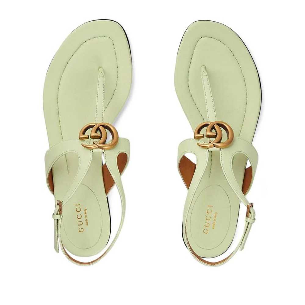 Gucci Double G leather sandal - image 2