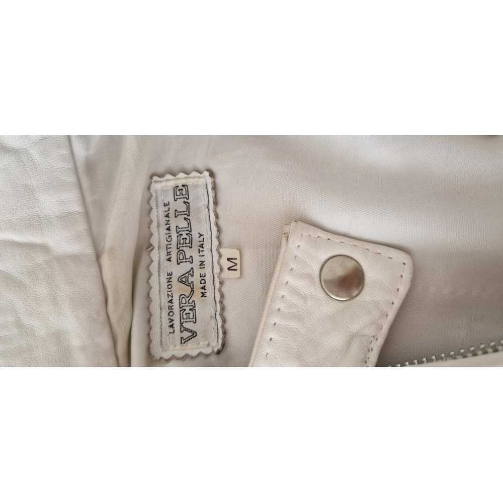 Non Signé / Unsigned Leather short vest - image 4