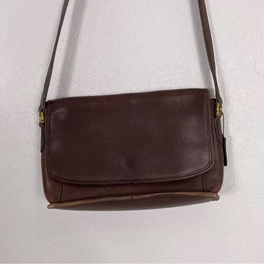 Coach Vintage Brown Leather Crossbody Purse - image 3