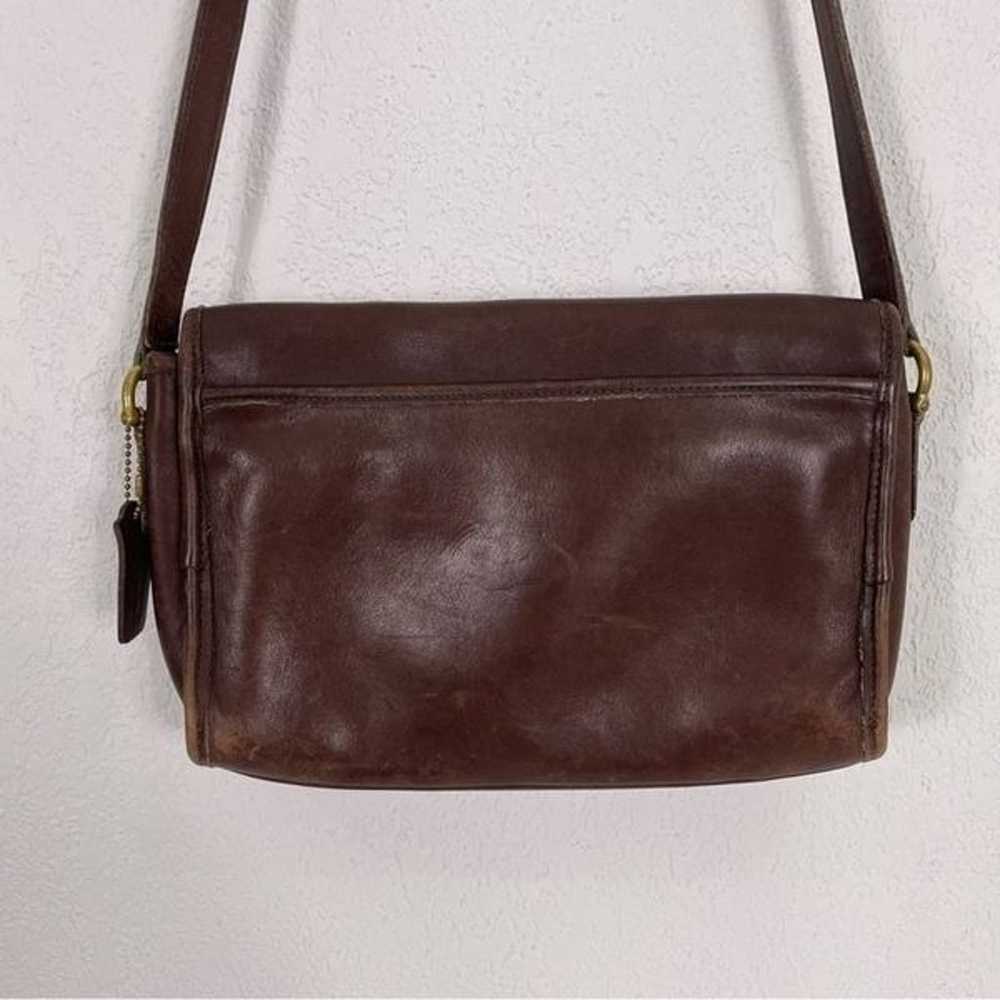 Coach Vintage Brown Leather Crossbody Purse - image 5