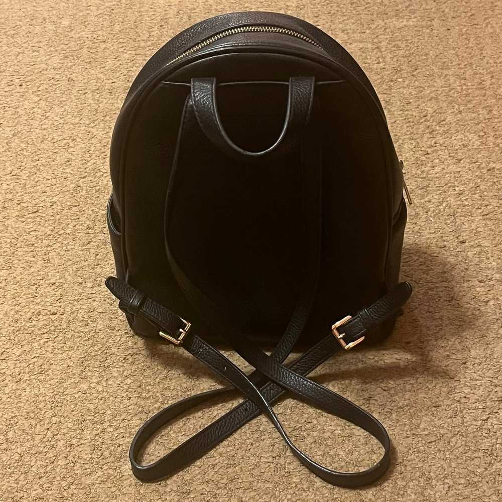 Michael Kors Black Abbey Pebbled Leather Backpack - image 2
