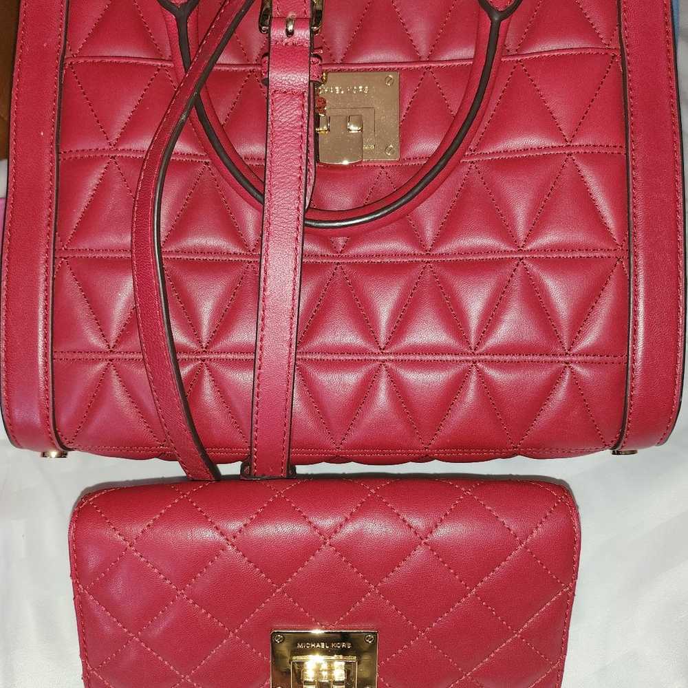 Michael kors crossbody with matching wallet - image 2