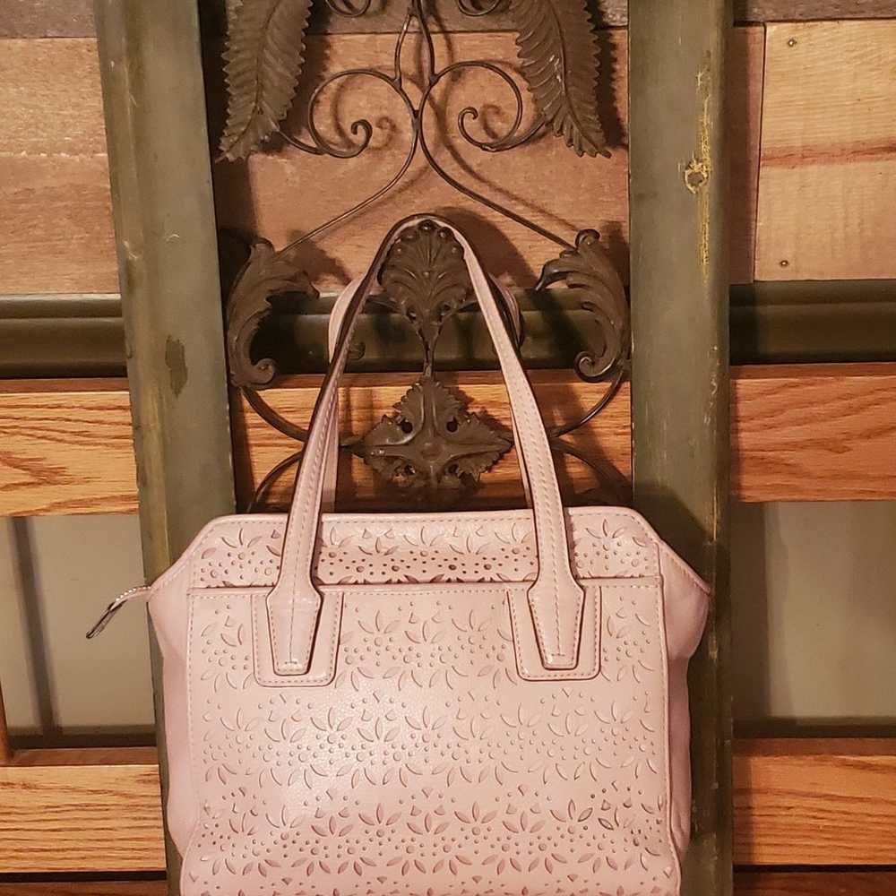 Coach Pink Leather Taylor Eyelet Mini Tote/Crossb… - image 4