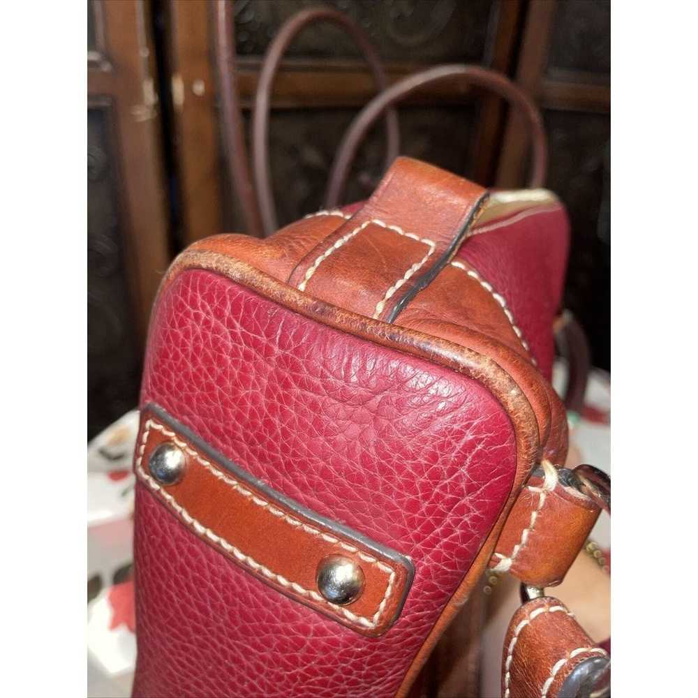 Dooney and Bourke Red Leather Back Pack / Purse - image 4