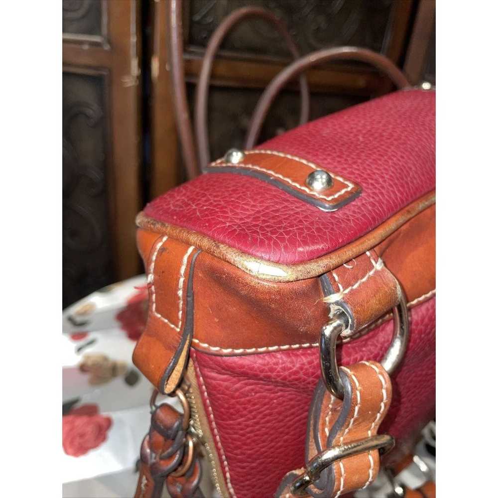 Dooney and Bourke Red Leather Back Pack / Purse - image 5