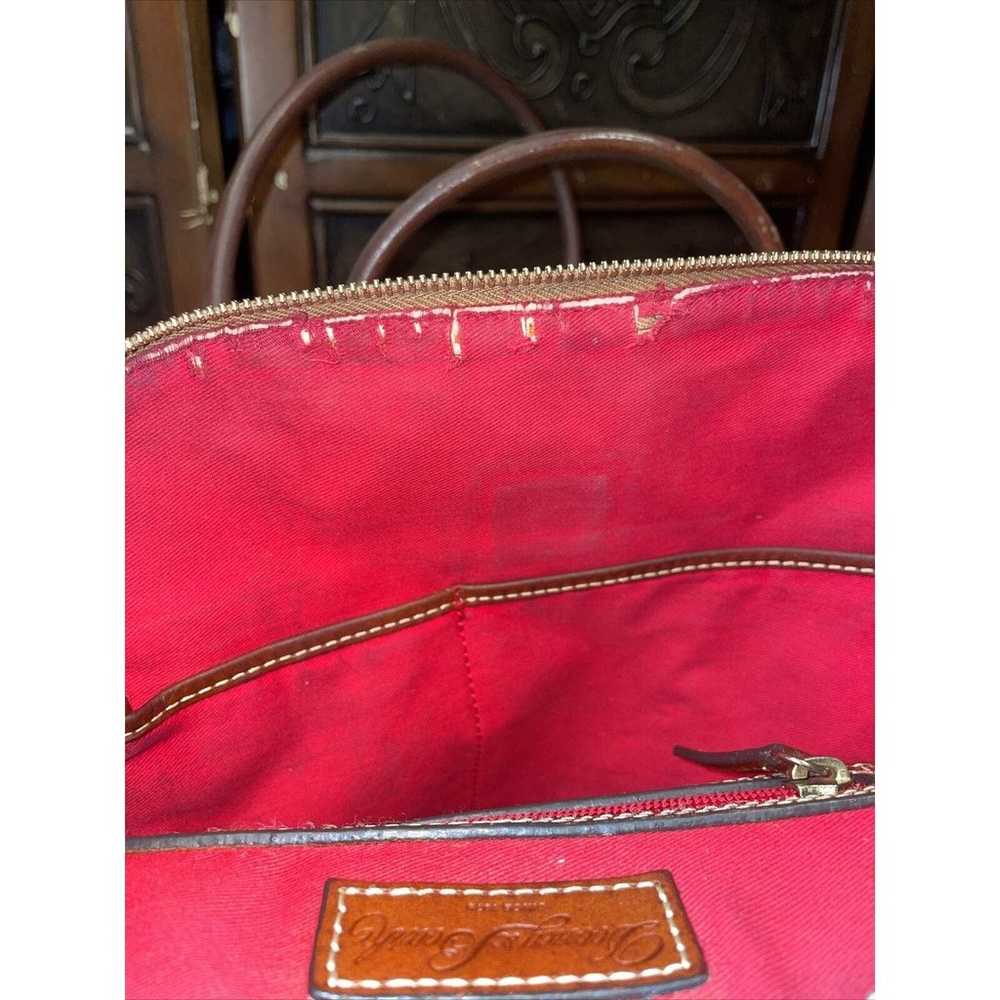 Dooney and Bourke Red Leather Back Pack / Purse - image 9