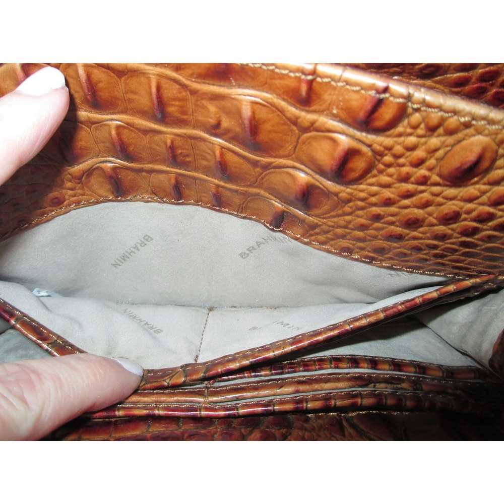 Brahmin Alena Crossbody Croc Embossed Leather in … - image 8