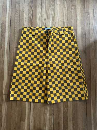 J.W.Anderson × Luxury Brown/ Yellow checkered pri… - image 1