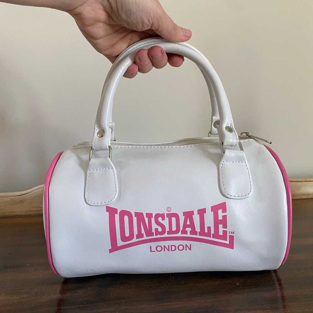 Vintage Lonsdale London Pink and White Bag - image 12