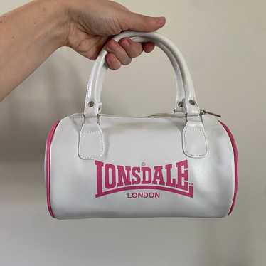 Vintage Lonsdale London Pink and White Bag - image 1