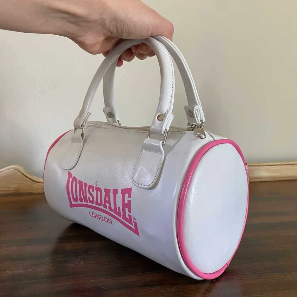 Vintage Lonsdale London Pink and White Bag - image 2