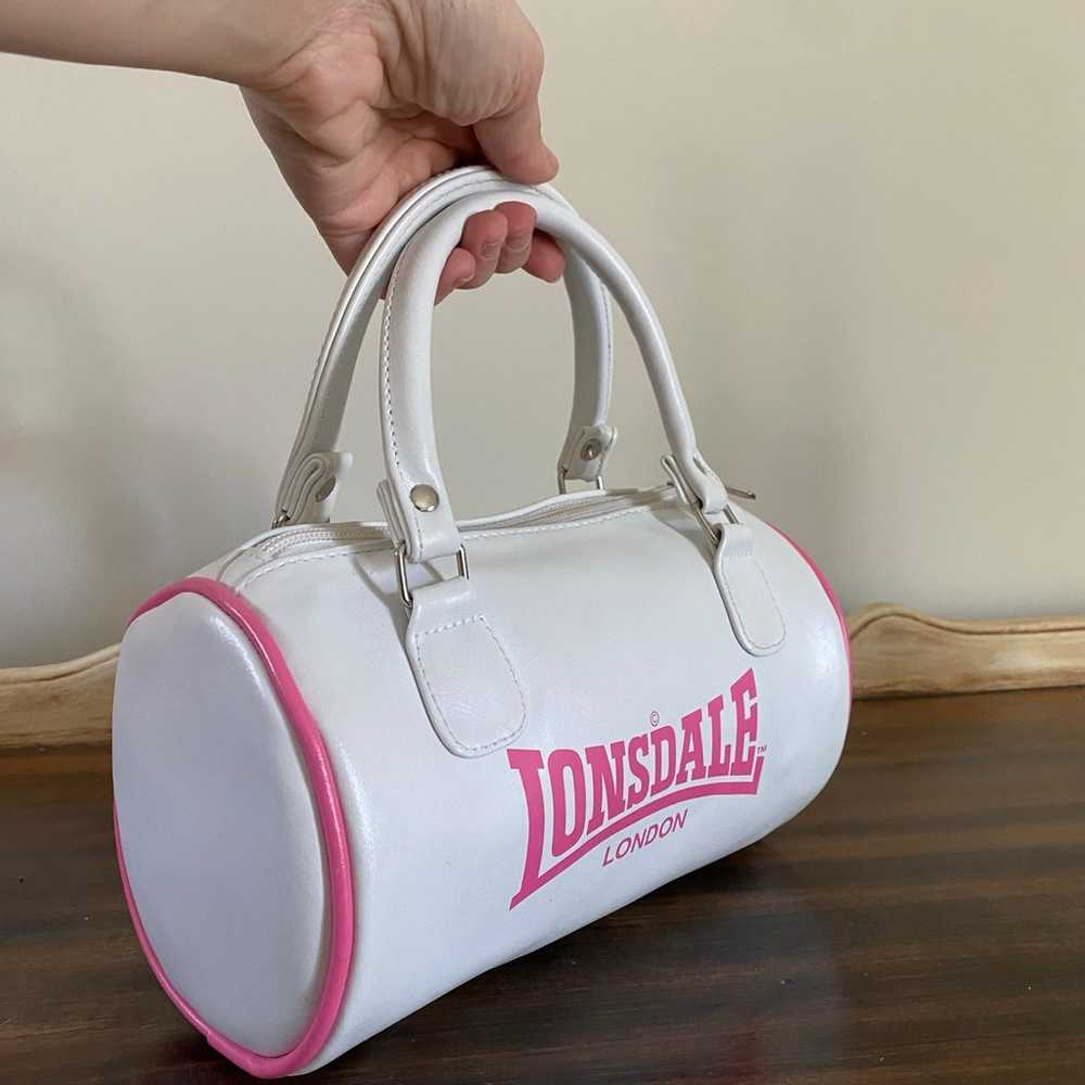Vintage Lonsdale London Pink and White Bag - image 3