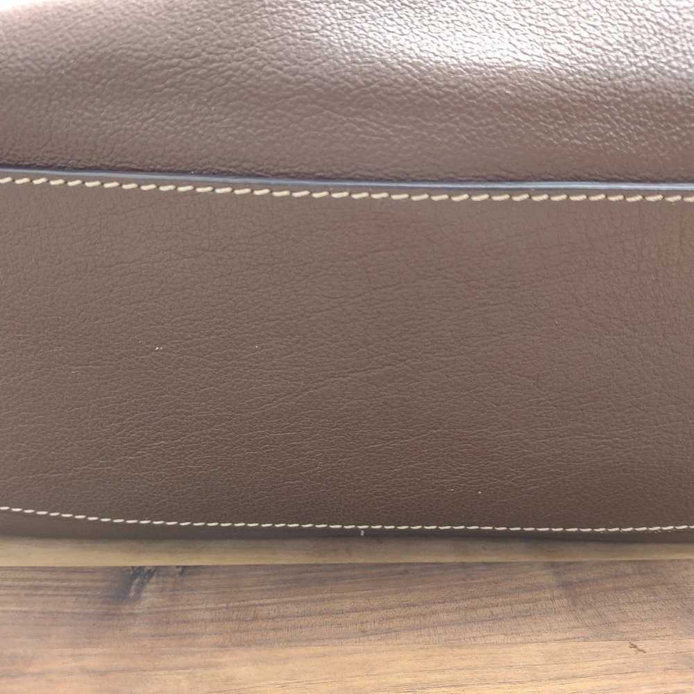 Dooney & Bourke Brown Leather Hobo Shoulder Purse… - image 7
