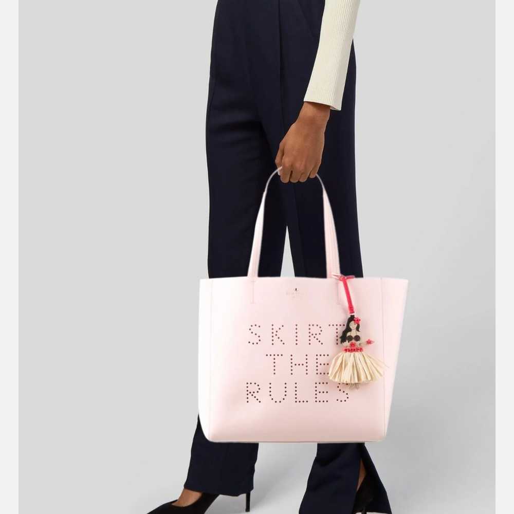 Kate Spade Handbag Skirt the Rules Hula Girl Saff… - image 5