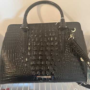Brahmin black leather purse great condition - image 1