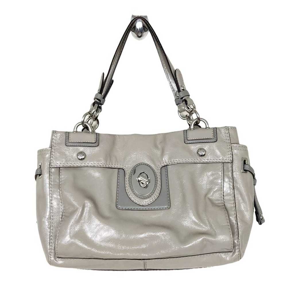 Coach Peyton Patent Leather Carryall Bag 9756M - image 11