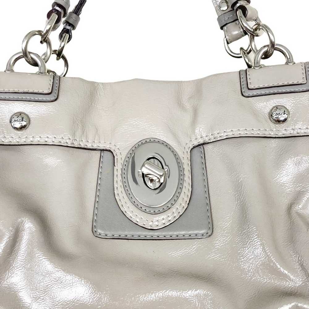Coach Peyton Patent Leather Carryall Bag 9756M - image 5