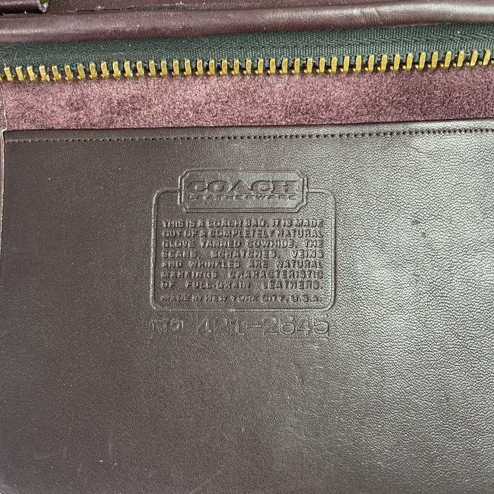 Vintage Coach Slim Satchel Compact Bag 9425 Made … - image 11