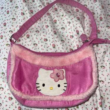 Pink fuzzy hello kitty bag - image 1