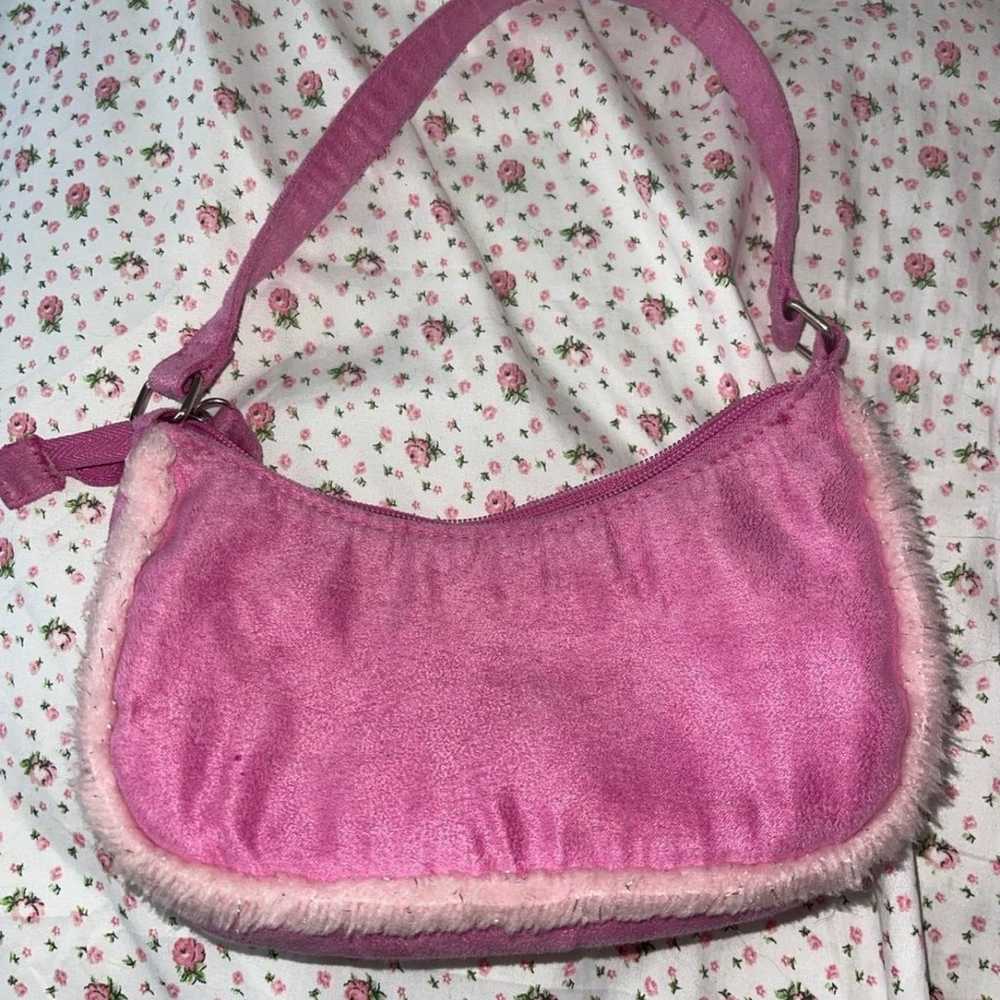 Pink fuzzy hello kitty bag - image 2