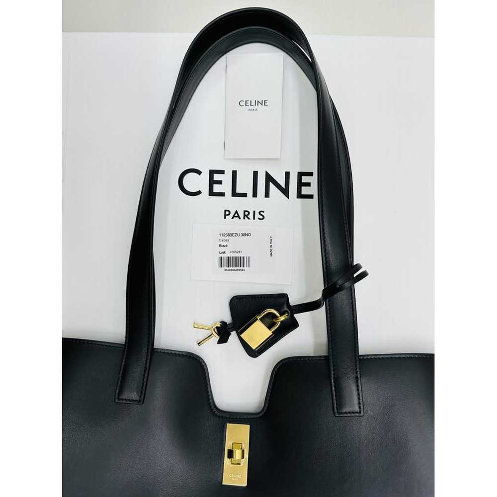 Celine Cabas Horizotal leather handbag - image 10