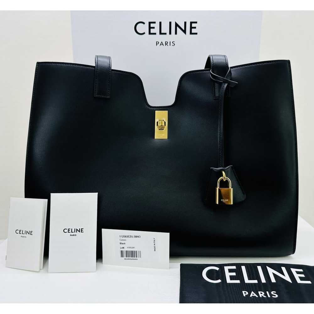 Celine Cabas Horizotal leather handbag - image 2