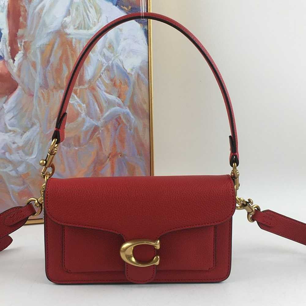 New COACH Tabby 20 Shoulder Bag Red - image 2
