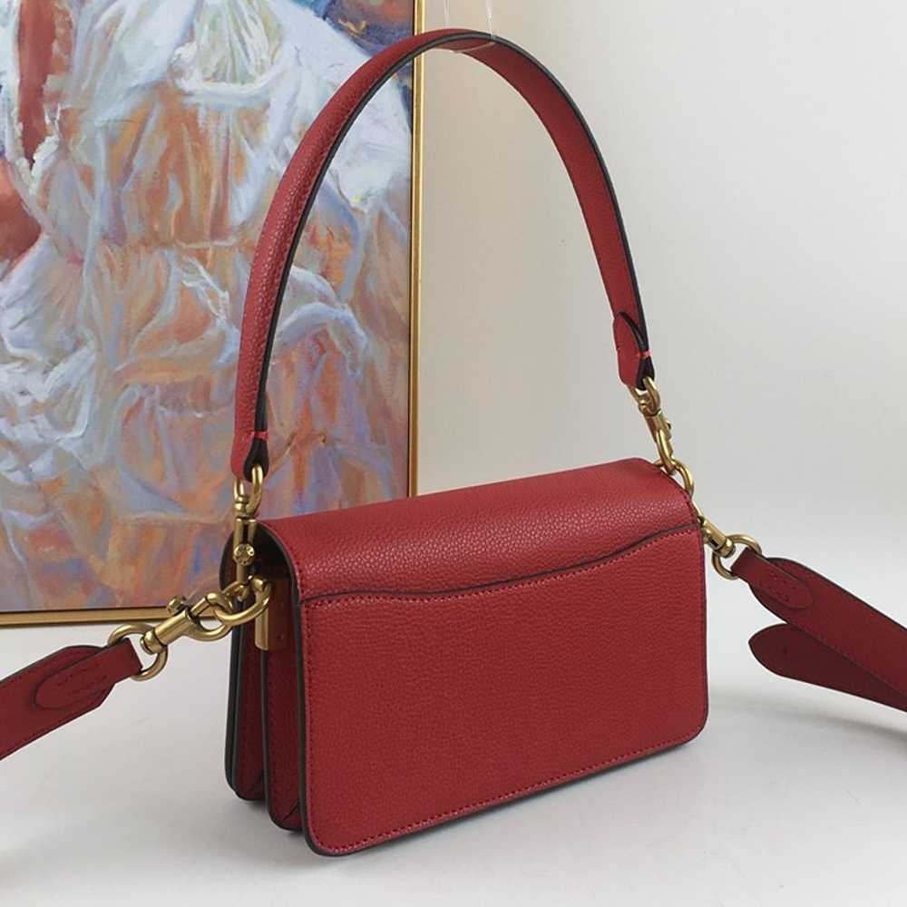 New COACH Tabby 20 Shoulder Bag Red - image 5