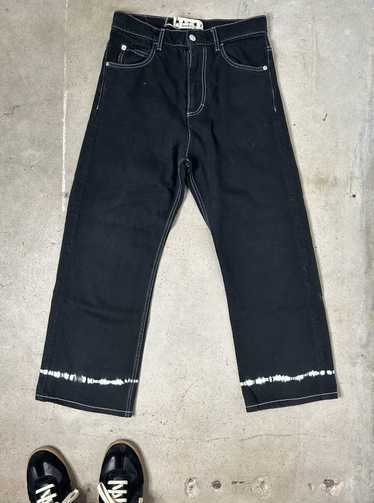 Marni Marni Straight Fit Tie Dye Jeans in Black