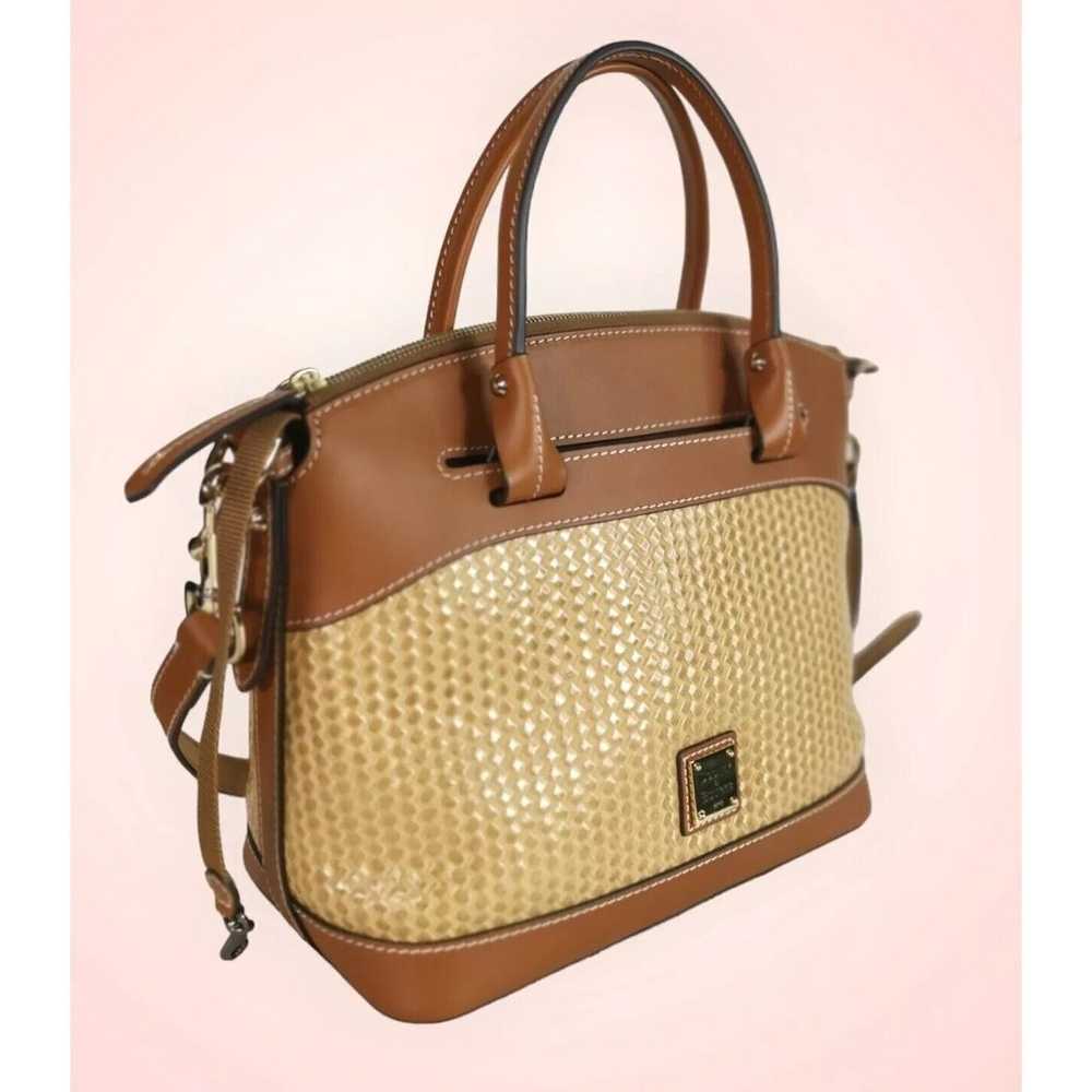 Dooney Bourke Beacon Brown Smooth Leather Woven E… - image 12