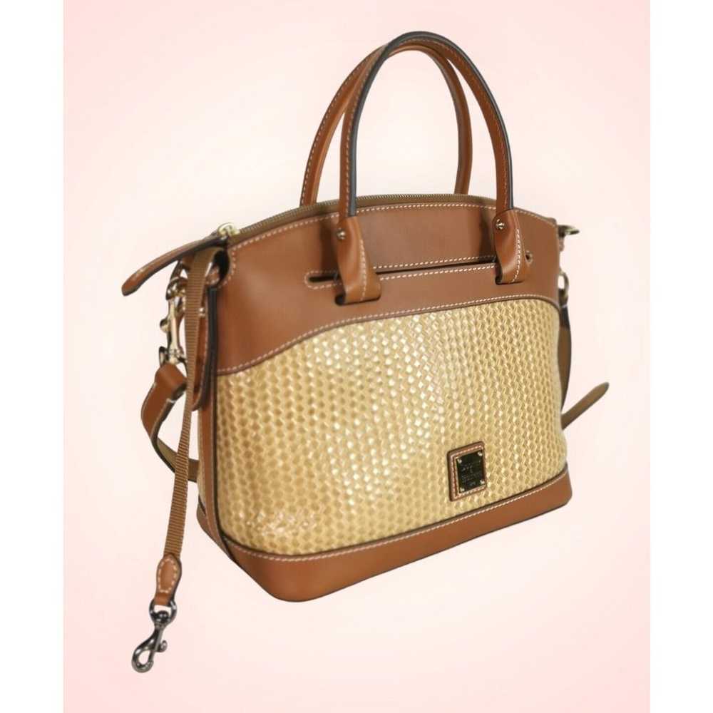 Dooney Bourke Beacon Brown Smooth Leather Woven E… - image 8