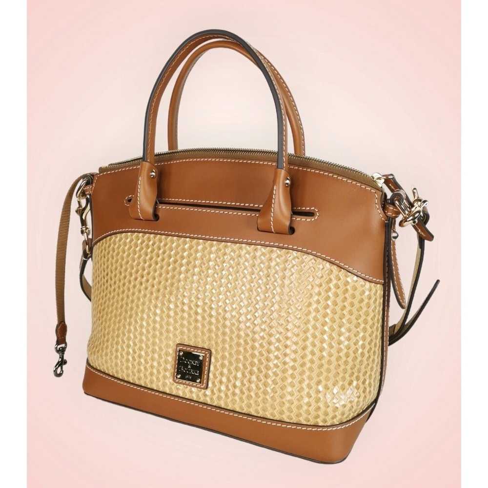 Dooney Bourke Beacon Brown Smooth Leather Woven E… - image 9