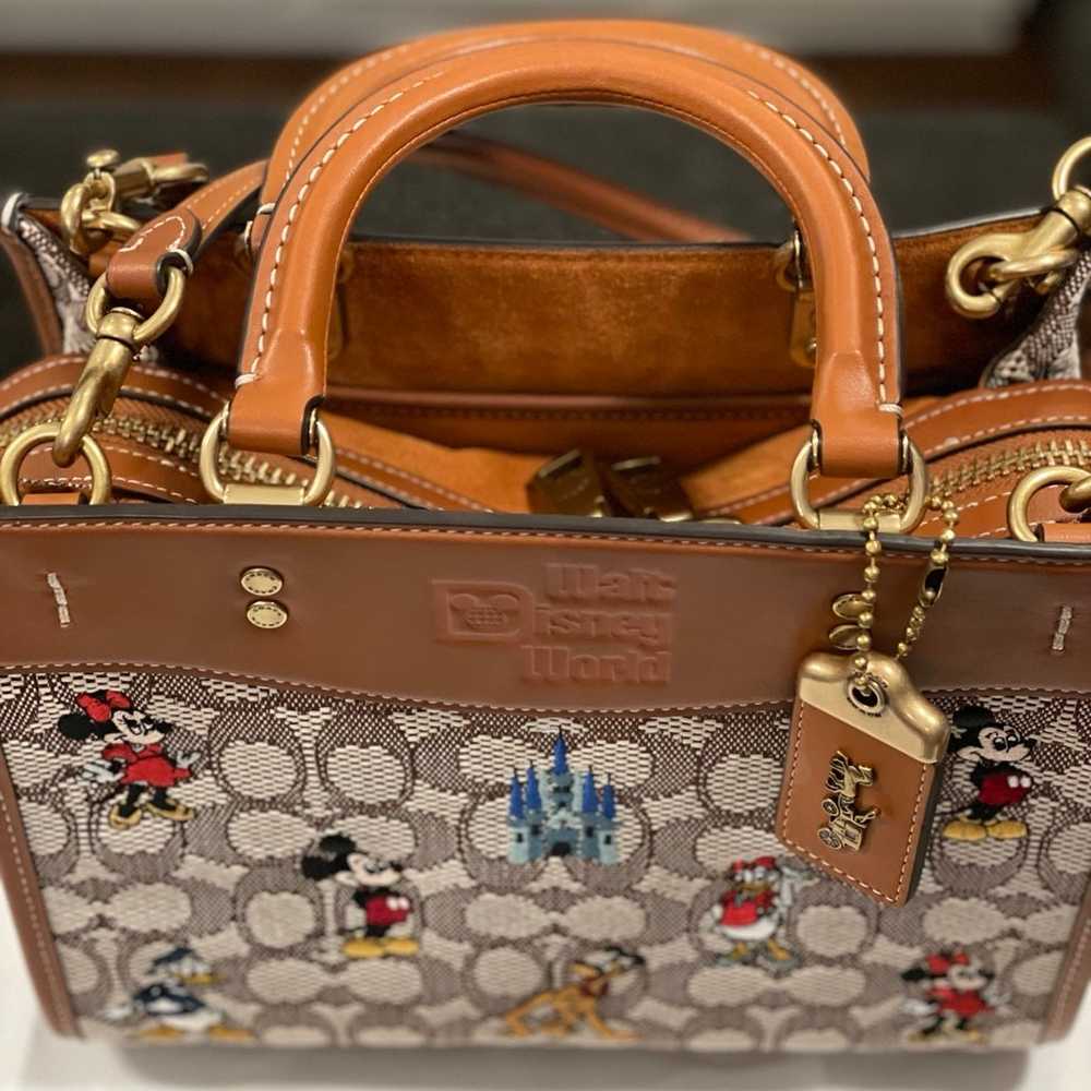 Disney X Coach Rogue Bag 25 In Signature Textile … - image 3