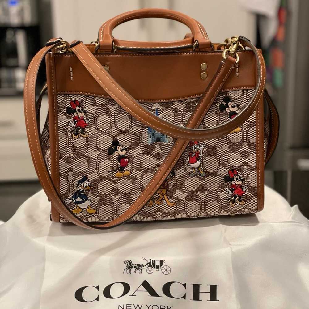 Disney X Coach Rogue Bag 25 In Signature Textile … - image 4