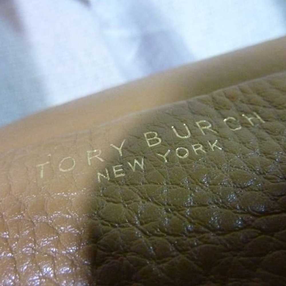 Tory Burch Bark Pebbled Leather Block-T Satchel - image 7