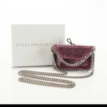 Stella McCartney crystal vegan suede mini bag