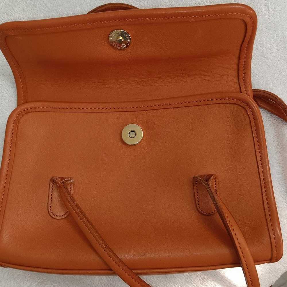 Vintage COACH Laurie Flap Shoulder Bag Purse in R… - image 4