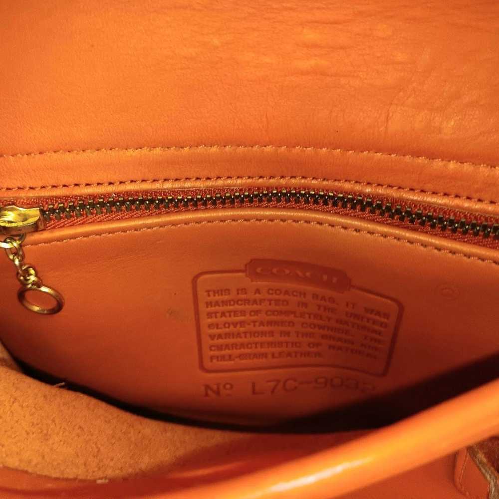 Vintage COACH Laurie Flap Shoulder Bag Purse in R… - image 6