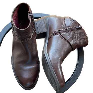Umberto Raffini Alexa Leather Ankle Boot Chocolat… - image 1