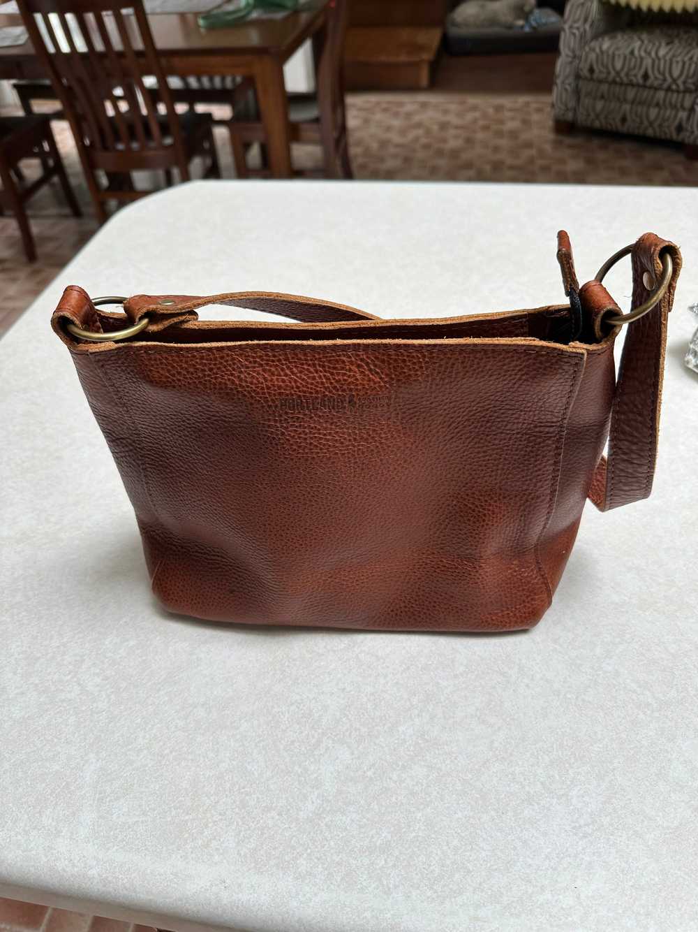Portland Leather Triangle Shoulder Bag - image 3